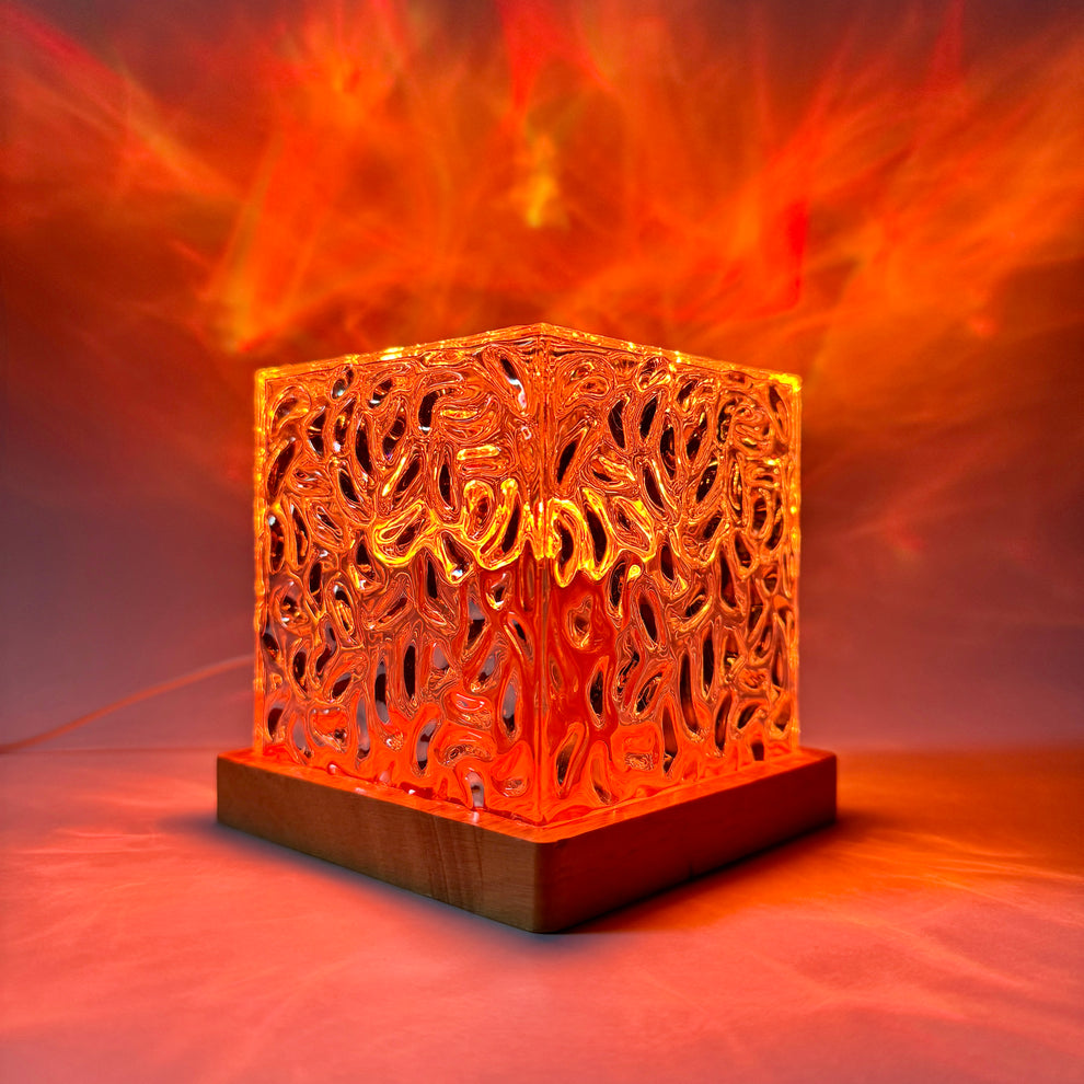 Rotating Water Ripple Night Light Aura Lamp