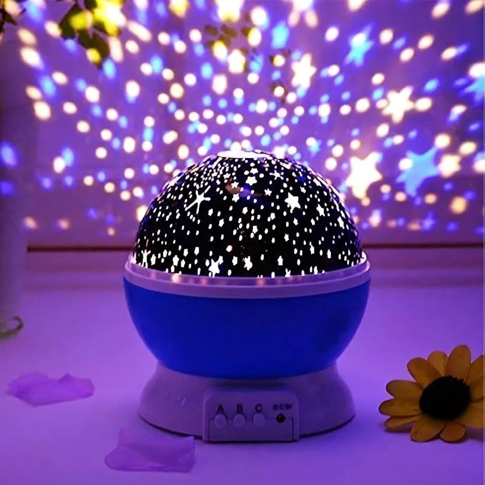 Night Light Lamp Projector, Star Light Rotating Projector, Star Projector Lamp with Colors and 360 Degree Moon Star Projection with USB Cable,Lamp for Kids Room