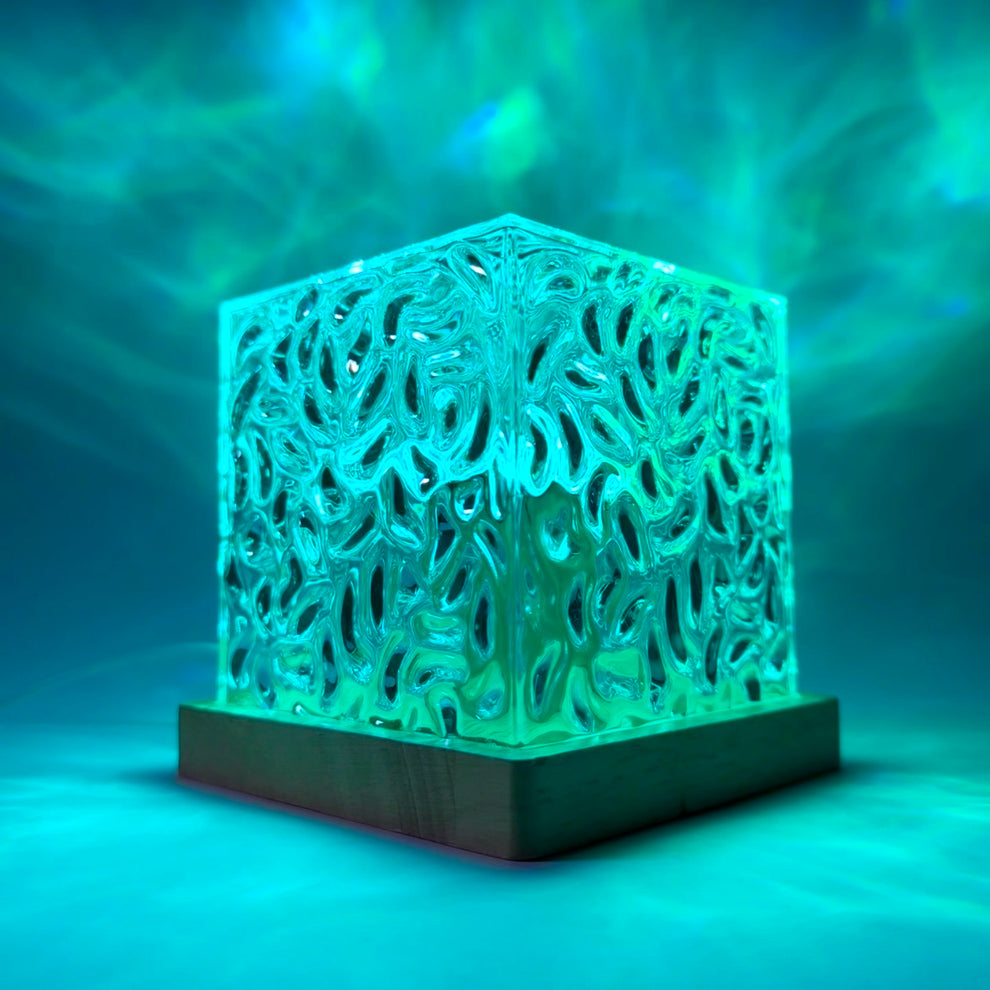 Rotating Water Ripple Night Light Aura Lamp